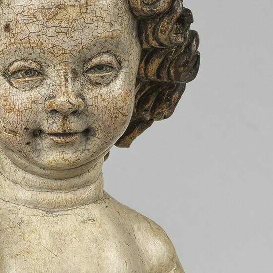 A Maline doll depicting the Infant Jesus, hand raised in blessing. A new purchase for the Loppem Castle collection that  engages with other depictions of the  Infant Jesus
